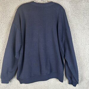 Vintage 90s‎ JERZEES Cotton Super Sweats Navy Blue Crewneck Sweatshirt Size 2XL